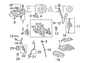 Поддон масляный 2GR-FXE Lexus RX450h 10-15