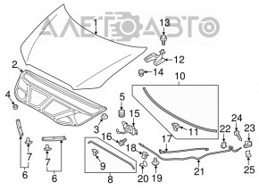 Изоляция капота Mitsubishi Outlander Sport ASX 10-19