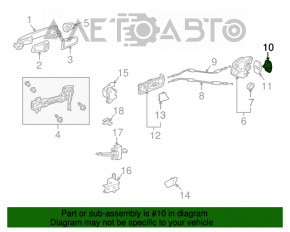 Скоба замка двери передняя левая Lexus RX350 RX450h 10-15