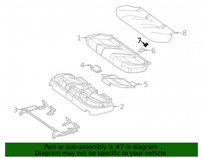 Заглушка Isofix заднего ряда 2 ряд Mercedes W167 GLE 350 450 20-25 бежевая