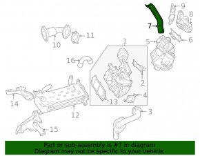 Кронштейн клапана ЄДР Mercedes W166 GLE 16-16 2.1d