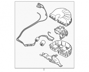 Компрессор пневмоподвески Land Rover Range Rover 13-17 дорест