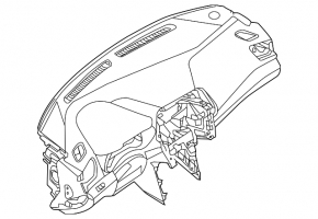 Торпедо передняя панель без AIRBAG Nissan Maxima A36 16-18 черн SV, SL, Platinum