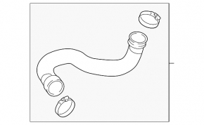 Патрубок интеркулера правый Audi A4 B9 17-20 2.0T