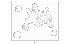Цапфа задняя правая Mercedes A-class V177 19-22