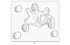 Цапфа задняя правая Mercedes A-class V177 19-22