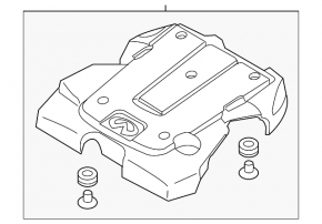 Накладка двигателя Infiniti G25 G35 4d 06-12