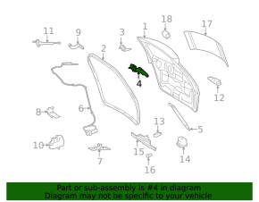 Петля двери багажника левая Mercedes W164 ML