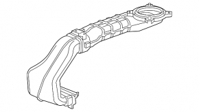 Воздуховод батареи нижний Chevrolet Malibu 13-15 hybrid