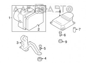 Модуль srs airbag компьютер подушек безопасности BMW 3 F30 12-13