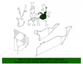 Компрессор кондиционера Lexus RX300 98-03