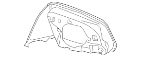 Корпус зеркального элемента левый BMW X1 F48 16-22