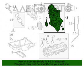 Передняя крышка двигателя Mercedes GLC 300 16-19