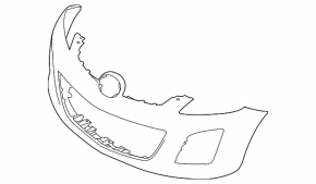 Бампер передній голий Mazda CX-7 10-12