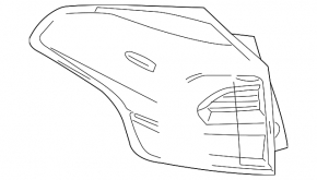 Ліхтар зовнішній крило лівий Toyota Rav4 16-18 LED