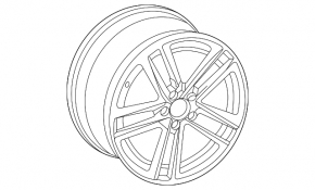 Колісний диск R18 x 8J ET40 Audi A4 B9 20-25 45S стиль