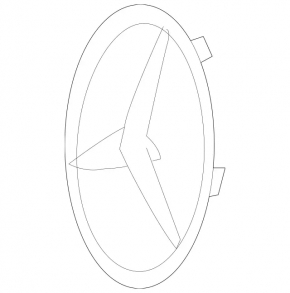 Эмблема решетки радиатора grill Mercedes Metris W447 16-23