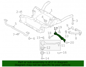 Рычаг нижний передний правый задний Land Rover Range Rover 18-21 рест, long