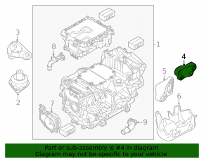 Кронштейн передней подушки переднего двигателя правый Volkswagen ID.4 21-22