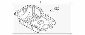 Піддон масляний Kia K5 21-26 1.6T