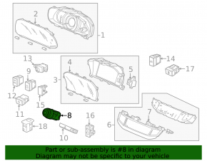 Кнопка start-stop Honda Accord 13-17