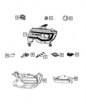 Блок розжига Jeep Grand Cherokee WK2 14-22