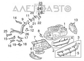Передняя защита бака Lexus RX300 RX330 RX350 04-09