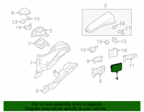 Блок света junction block Toyota Avalon 13-15 надломан