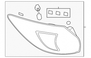 Ліхтар зовнішній крило правий Mazda CX-5 16-16 LED
