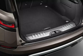 Накладка отвору багажника Land Rover Range Rover Velar 18-20 чорна з хромом та підсвічуванням під докатку