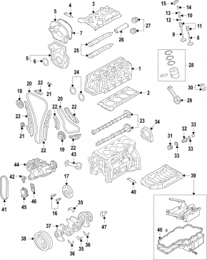 Шестерня коленвала VW Passat b8 16-19 USA 1.8 TFSI