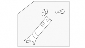Накладка передней стойки левая Lexus ES350 07-12 серая