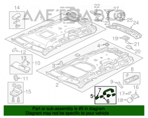 Ручка потолка левая передняя Honda Civic 4d 06-09