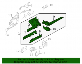 Четверть передняя правая Mini Cooper F56 3d 14-24