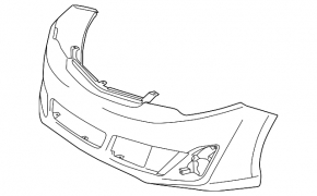 Бампер передний голый Toyota Camry v50 12-14 usa SE под заглушку
