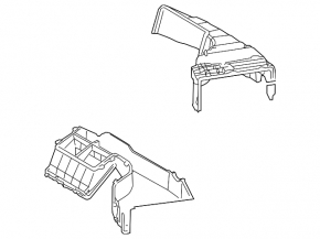 Корпус грубки голий Audi Q7 4L 10-15