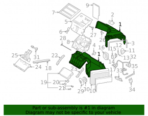 Печка в сборе Audi Q7 4L 10-15