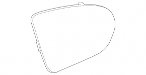 Зеркальный элемент правый Mercedes A-class V177 19-22 подогрев, BSM