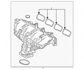 Колектор впускний Mazda CX-5 17-24 2.5T