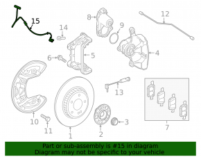 Провод датчика ABS задний правый Mercedes W213 E 17-23