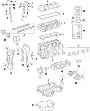 Вал балансування Toyota Avalon 13-18 2.5 hybrid 2AR-FXE