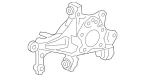Цапфа задняя правая Toyota Rav4 19-24 AWD