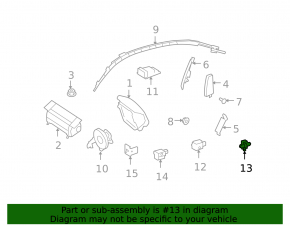 Датчик подушки безпеки двері правий Mercedes W164 ML