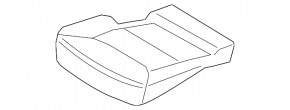 Сидение 2 ряда левое Ford Explorer 20-20 кожа черная под 6 мест, механическое, царапины на пластике
