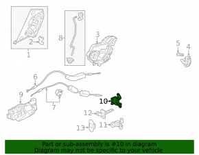 Петля двери верхняя задняя правая Honda HR-V 16-22