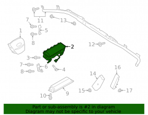 Подушка безопасности airbag пассажирская в торпеде Ford Escape MK4 20-26 контакт с водой
