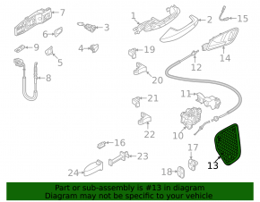 Панель двери внутренняя передняя правая Audi A3 8V 16-18 5d