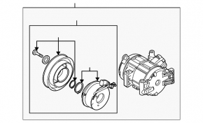 Компресор кондиціонера Mazda 3 09-13 2.0