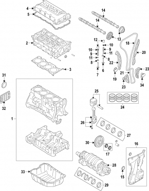 Поршень Kia Optima 11-13 2.4 GDI G4KJ