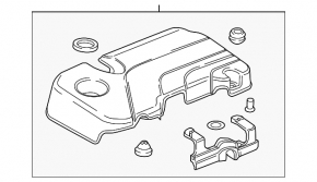 Накладка двигателя Chevrolet Equinox 23-24 LSD